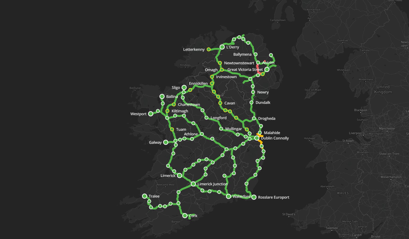 irish rail travel restrictions